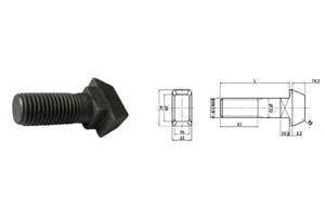 clip bolt with BSW thread