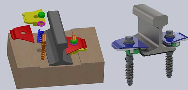 nabla evolution fastening system for high speed rail line