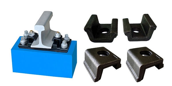 KPO fastening system and railway clamps