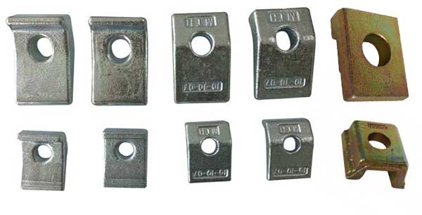 samples of rail clamps from AGICO