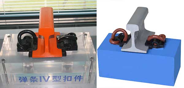 type IV fastening system for high speed rail line