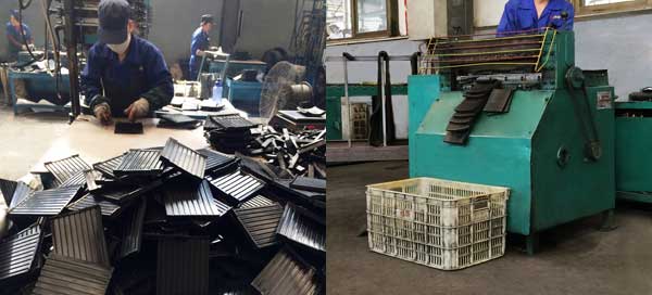 manufacturing process of rail pads